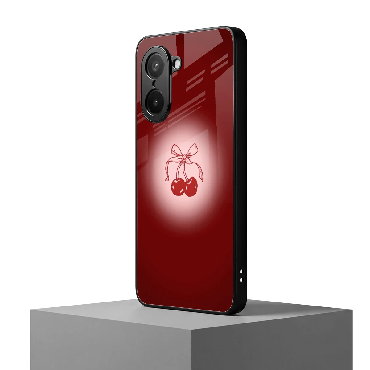 Cherry Bow oneplus nord ce5 5g mobile cover | shockproof glass phone case