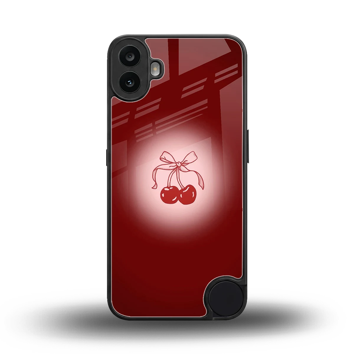 Cherry Bow back phone cover | glass case for cmf nothing phone 1