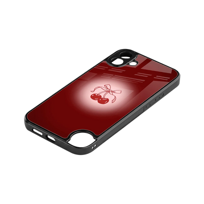 Cherry Bow stylish phone case for cmf nothing phone 1 | glossy glass and slim fit