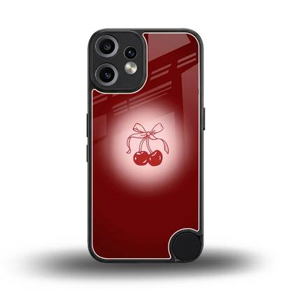 Cherry Bow back phone cover | glass case for cmf nothing phone 2 pro