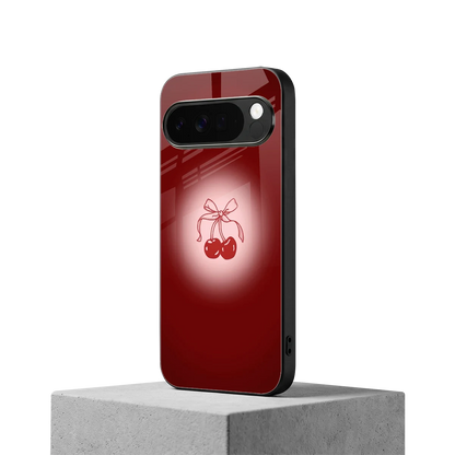 Cherry Bow google pixel 10 pro xl mobile cover | shockproof glass phone case