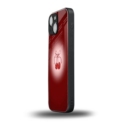 Cherry Bow iphone 13 mini mobile cover | shockproof glass phone case