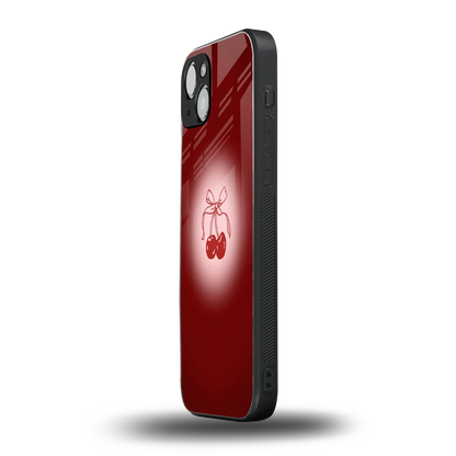 Cherry Bow iphone 15 mobile cover | shockproof glass phone case