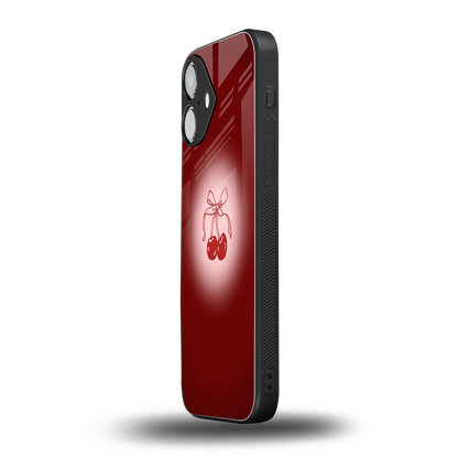 Cherry Bow Phone Case for Iphone 16 | Glass Case