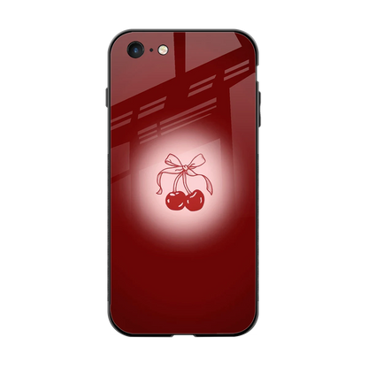 Cherry Bow back phone cover | glass case for iphone 6