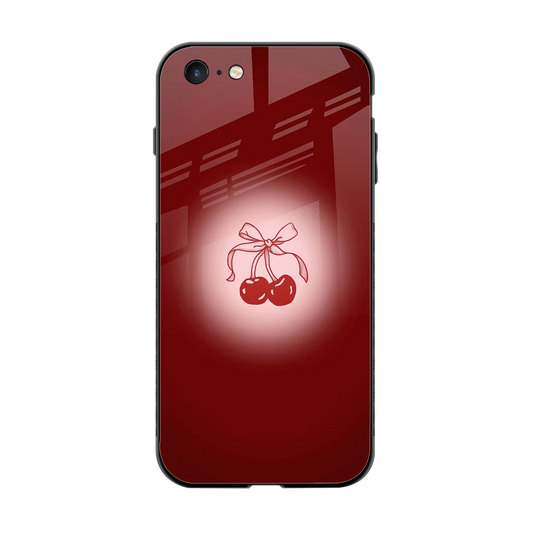 Cherry Bow back phone cover | glass case for iphone 6s