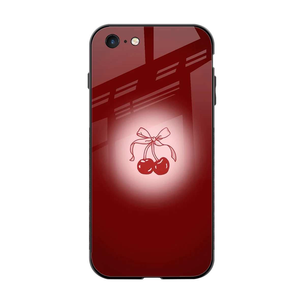 Cherry Bow back phone cover | glass case for iphone 6s plus