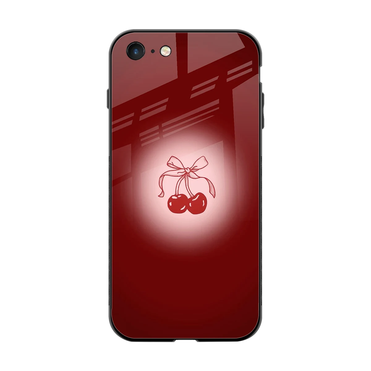 Cherry Bow back phone cover | glass case for iphone 7