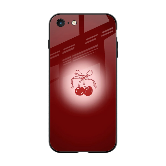 Cherry Bow back phone cover | glass case for iphone 7