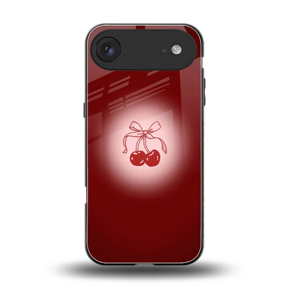 Cherry Bow back phone cover | glass case for iphone air