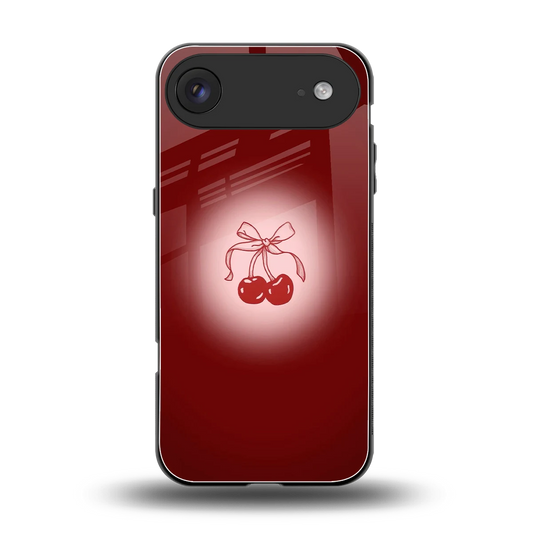 Cherry Bow back phone cover | glass case for iphone air