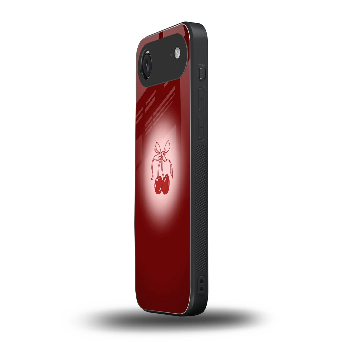 Cherry Bow iphone air mobile cover | shockproof glass phone case