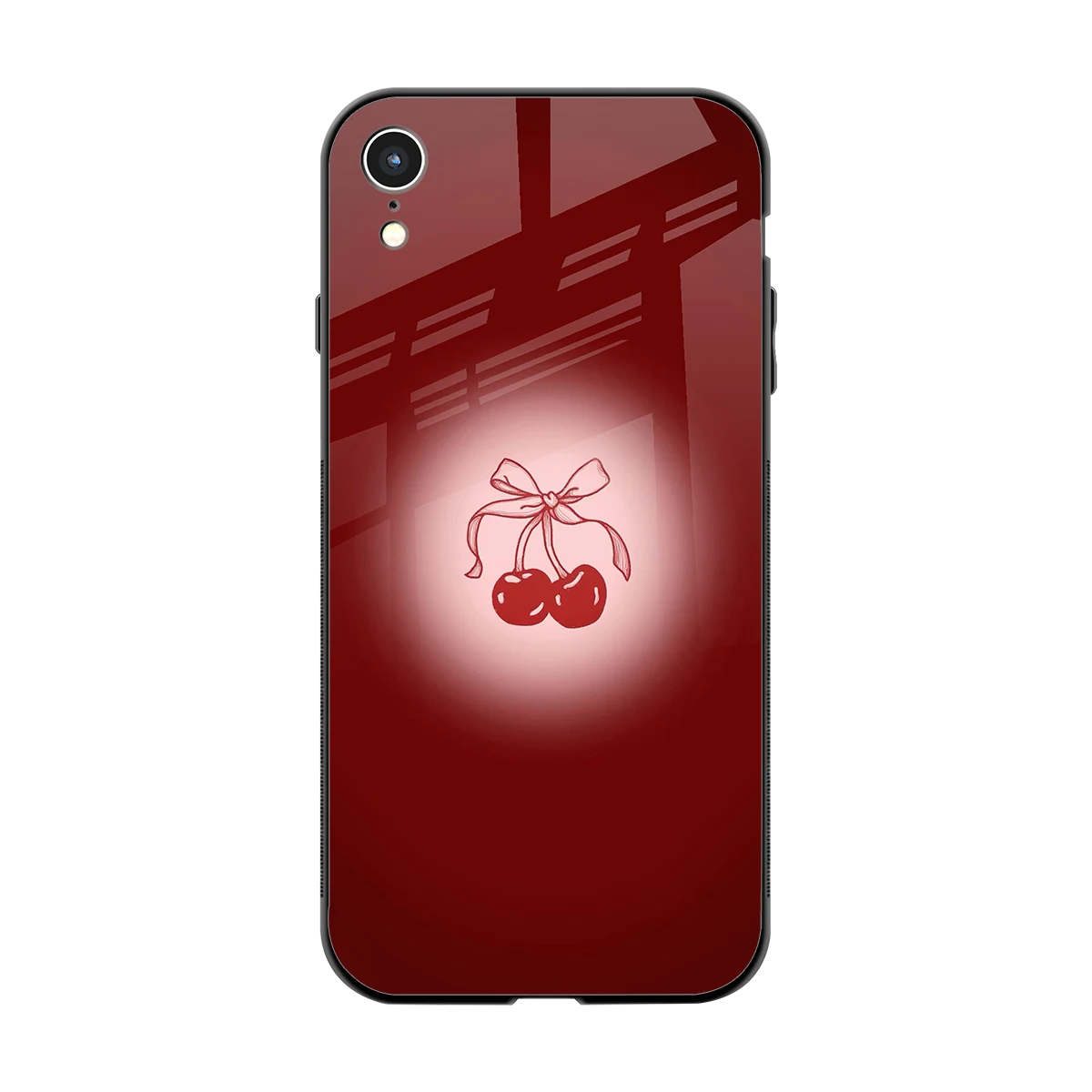Cherry Bow back phone cover | glass case for iphone xr