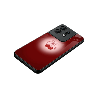Cherry Bow stylish phone case for motorola edge 50 pro | glossy glass and slim fit