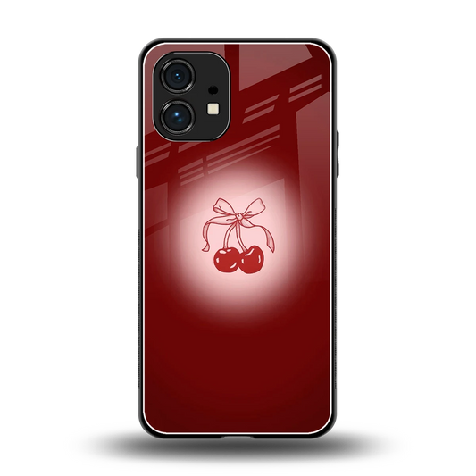 Cherry Bow back phone cover | glass case for nothing phone 1