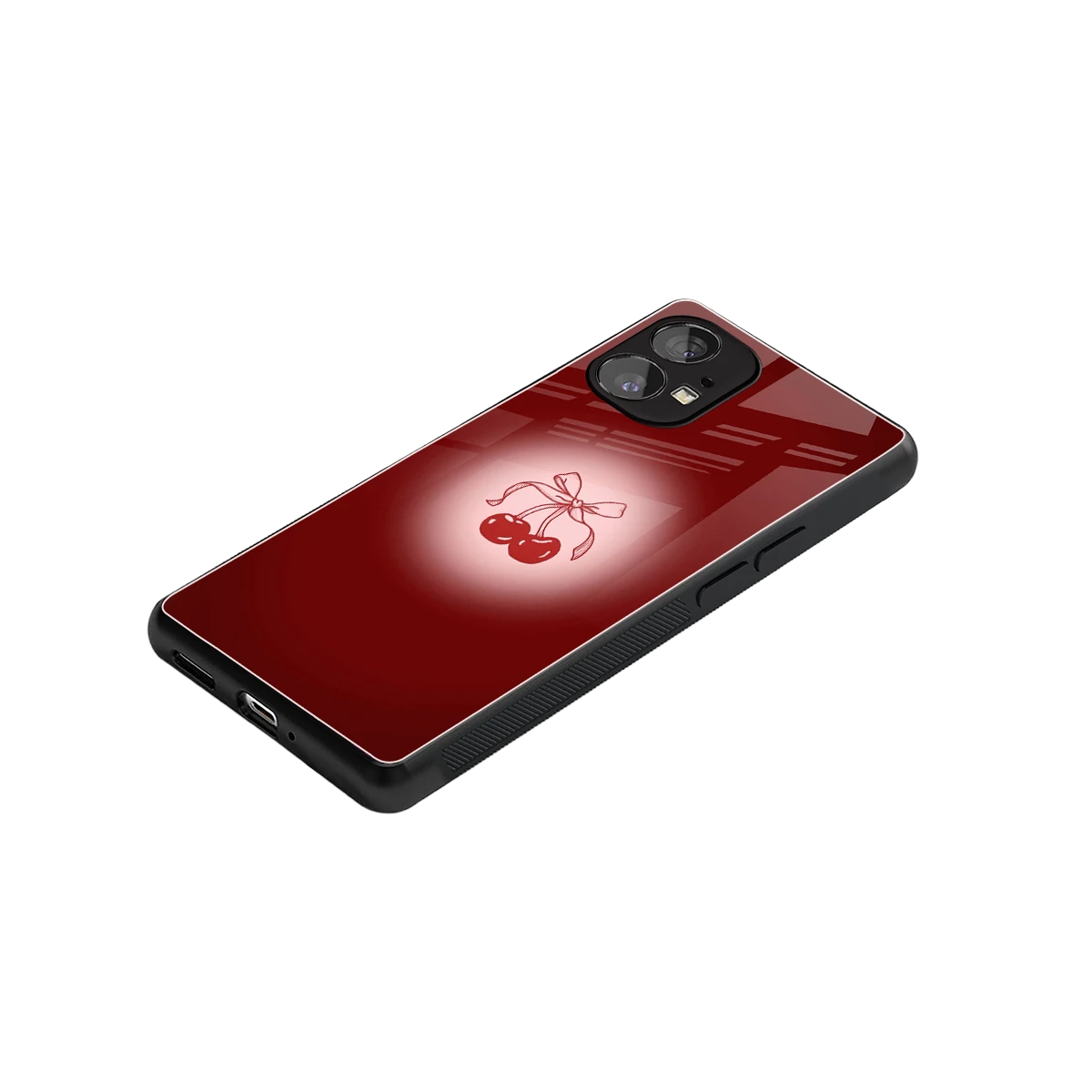 Cherry Bow stylish phone case for nothing phone 1 | glossy glass and slim fit