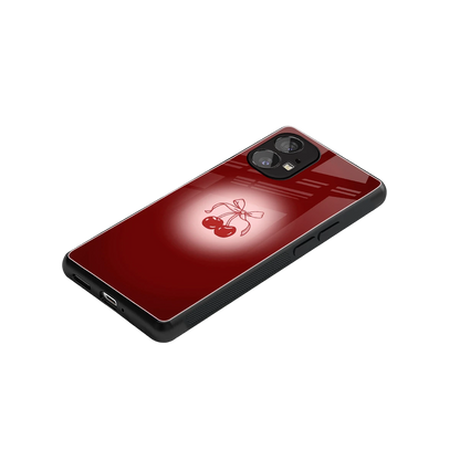 Cherry Bow stylish phone case for nothing phone 1 | glossy glass and slim fit