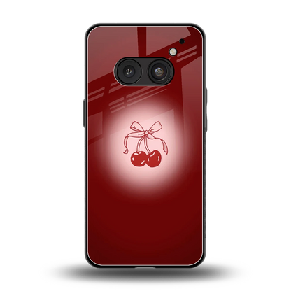 Cherry Bow back phone cover | glass case for nothing phone 2a