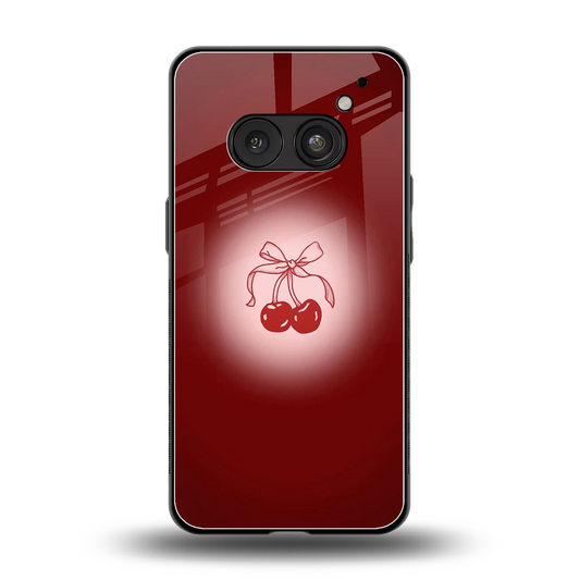 Cherry Bow back phone cover | glass case for nothing phone 2a