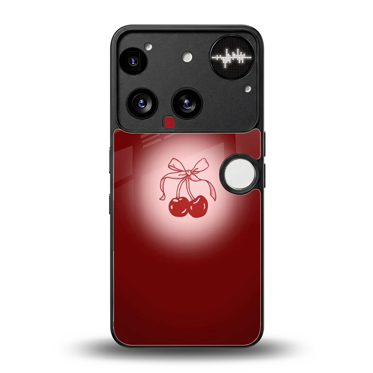 Cherry Bow back phone cover | glass case for nothing phone 3