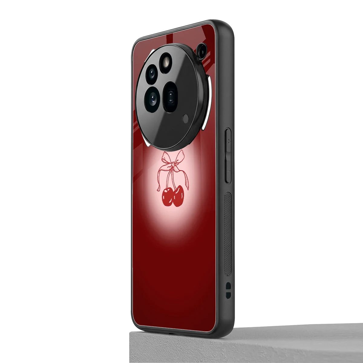 Cherry Bow nothing phone 3a pro mobile cover | shockproof glass phone case