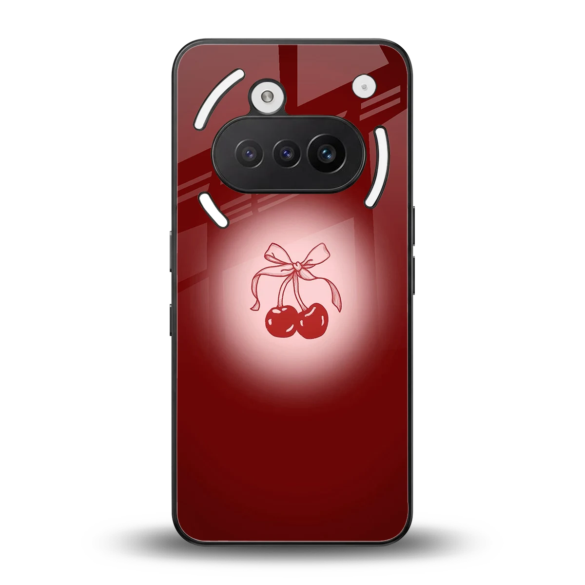 Cherry Bow back phone cover | glass case for nothing phone 3a