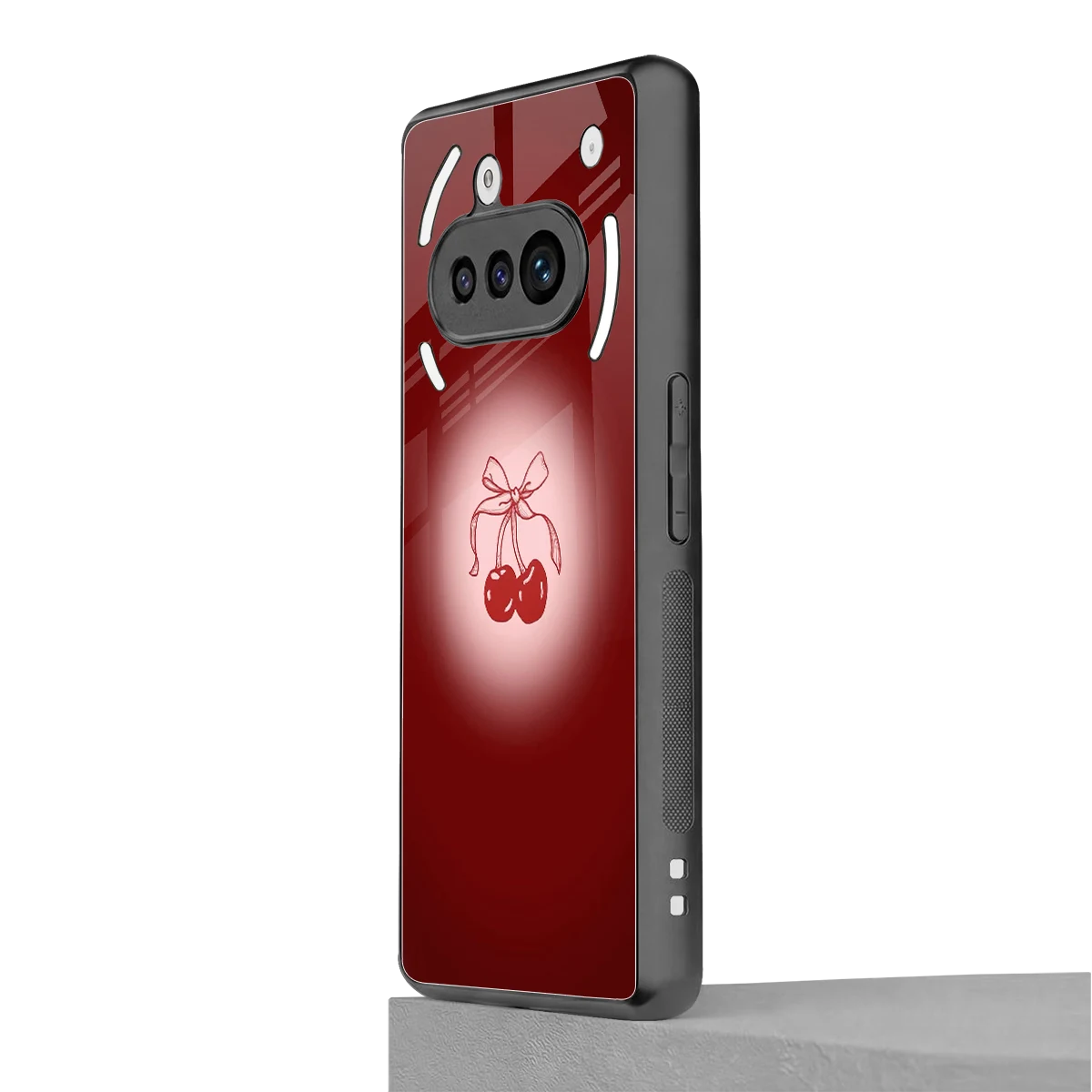 Cherry Bow nothing phone 3a mobile cover | shockproof glass phone case