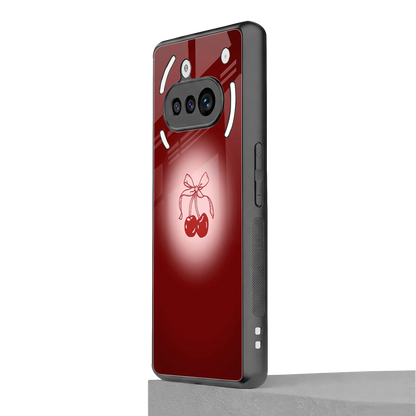 Cherry Bow nothing phone 3a mobile cover | shockproof glass phone case