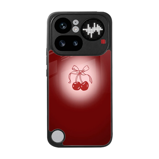 Cherry Bow back phone cover | glass case for nothing phone 4a pro