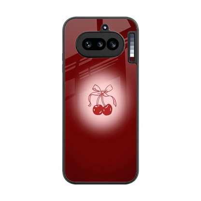 Cherry Bow back phone cover | glass case for nothing phone 4a