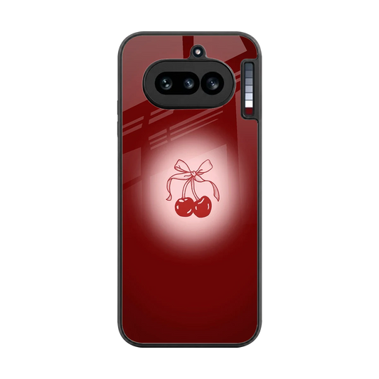 Cherry Bow back phone cover | glass case for nothing phone 4a