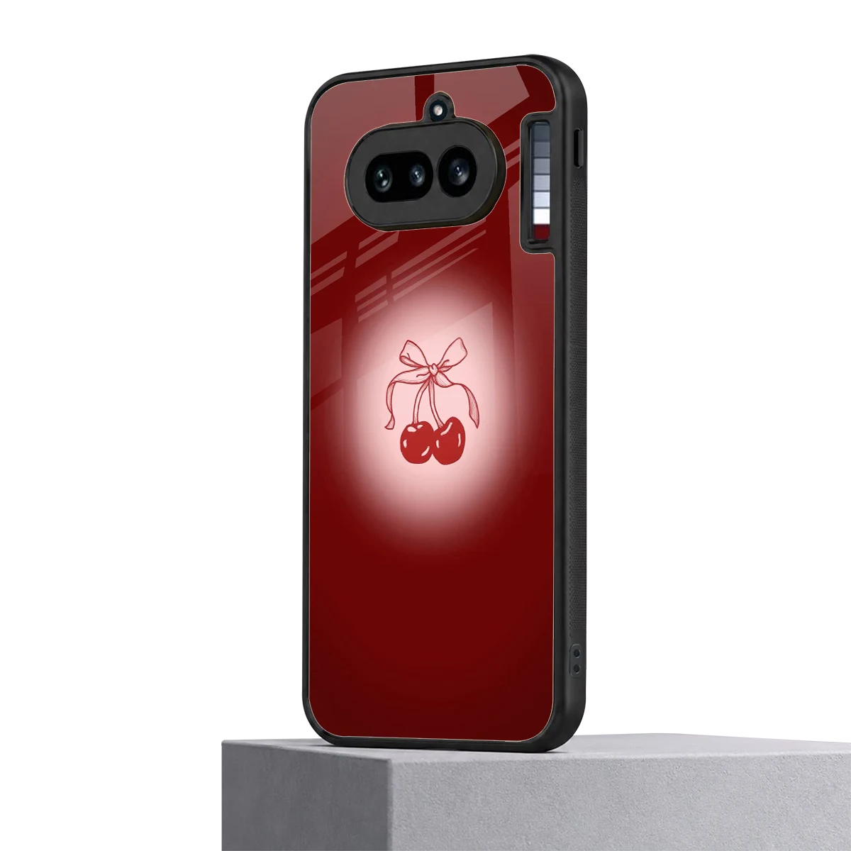 Cherry Bow nothing phone 4a mobile cover | shockproof glass phone case