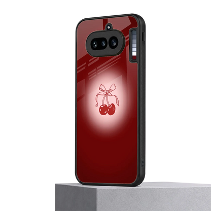 Cherry Bow nothing phone 4a mobile cover | shockproof glass phone case