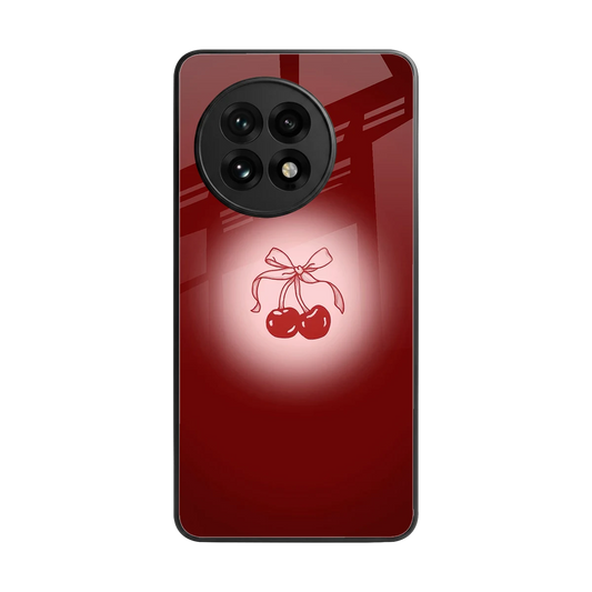 Cherry Bow back phone cover | glass case for oneplus 13r
