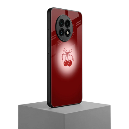 Cherry Bow oneplus 13r mobile cover | shockproof glass phone case