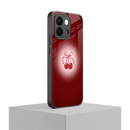 Cherry Bow oneplus 13s mobile cover | shockproof glass phone case