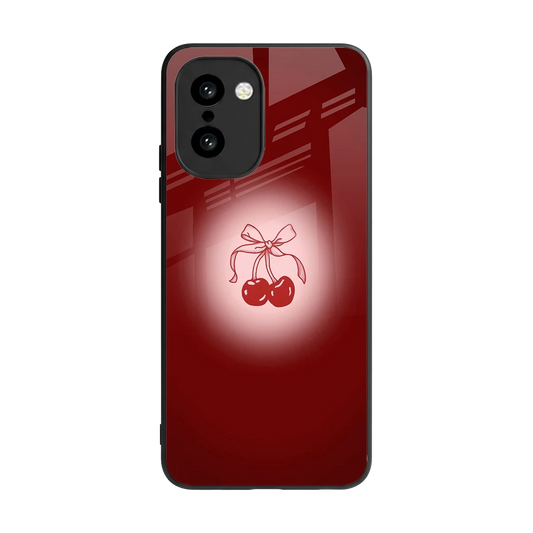 Cherry Bow back phone cover | glass case for oneplus 15r
