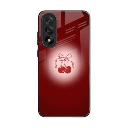 Cherry Bow back phone cover | glass case for oneplus nord 5