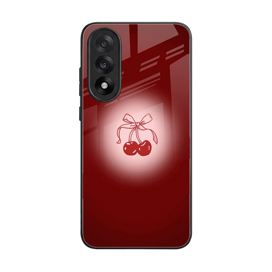 Cherry Bow back phone cover | glass case for oneplus nord 5