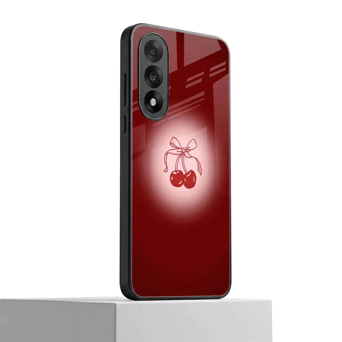 Cherry Bow oneplus nord 5 mobile cover | shockproof glass phone case