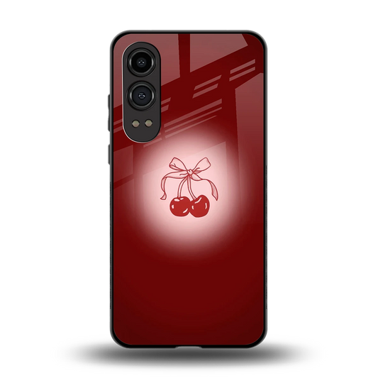 Cherry Bow back phone cover | glass case for oneplus nord ce 4 lite