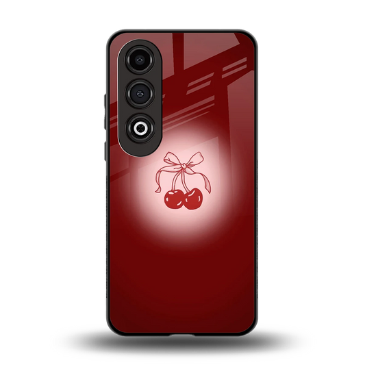 Cherry Bow back phone cover | glass case for oneplus nord ce 4