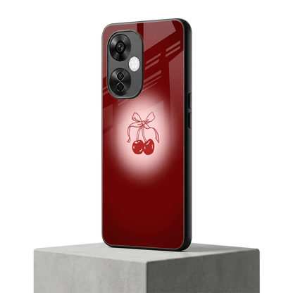 Cherry Bow oneplus nord ce 3 lite mobile cover | shockproof glass phone case