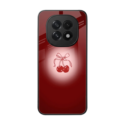 Cherry Bow back phone cover | glass case for oppo f29 5g