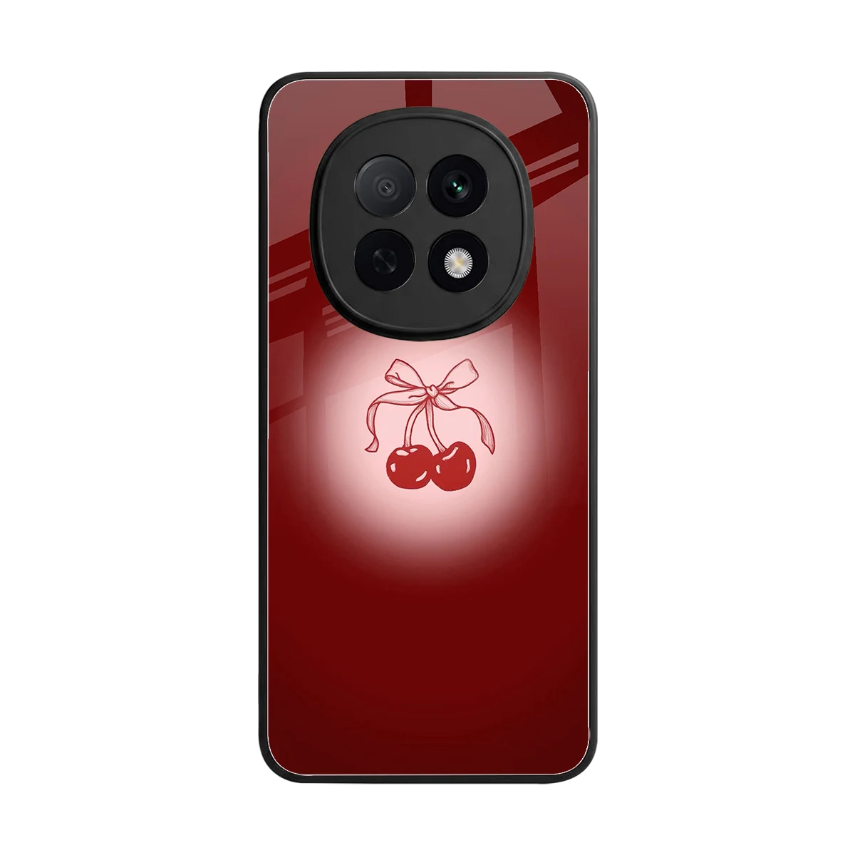 Cherry Bow back phone cover | glass case for oppo f29 pro 5g
