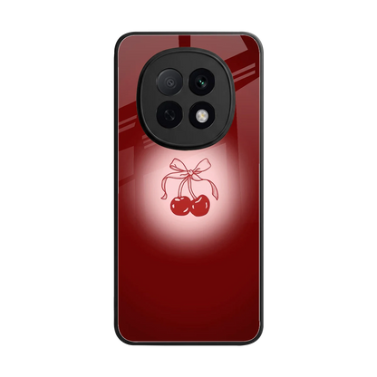 Cherry Bow back phone cover | glass case for oppo f29 pro 5g