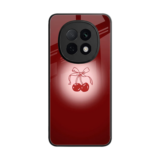 Cherry Bow back phone cover | glass case for oppo f29 pro 5g