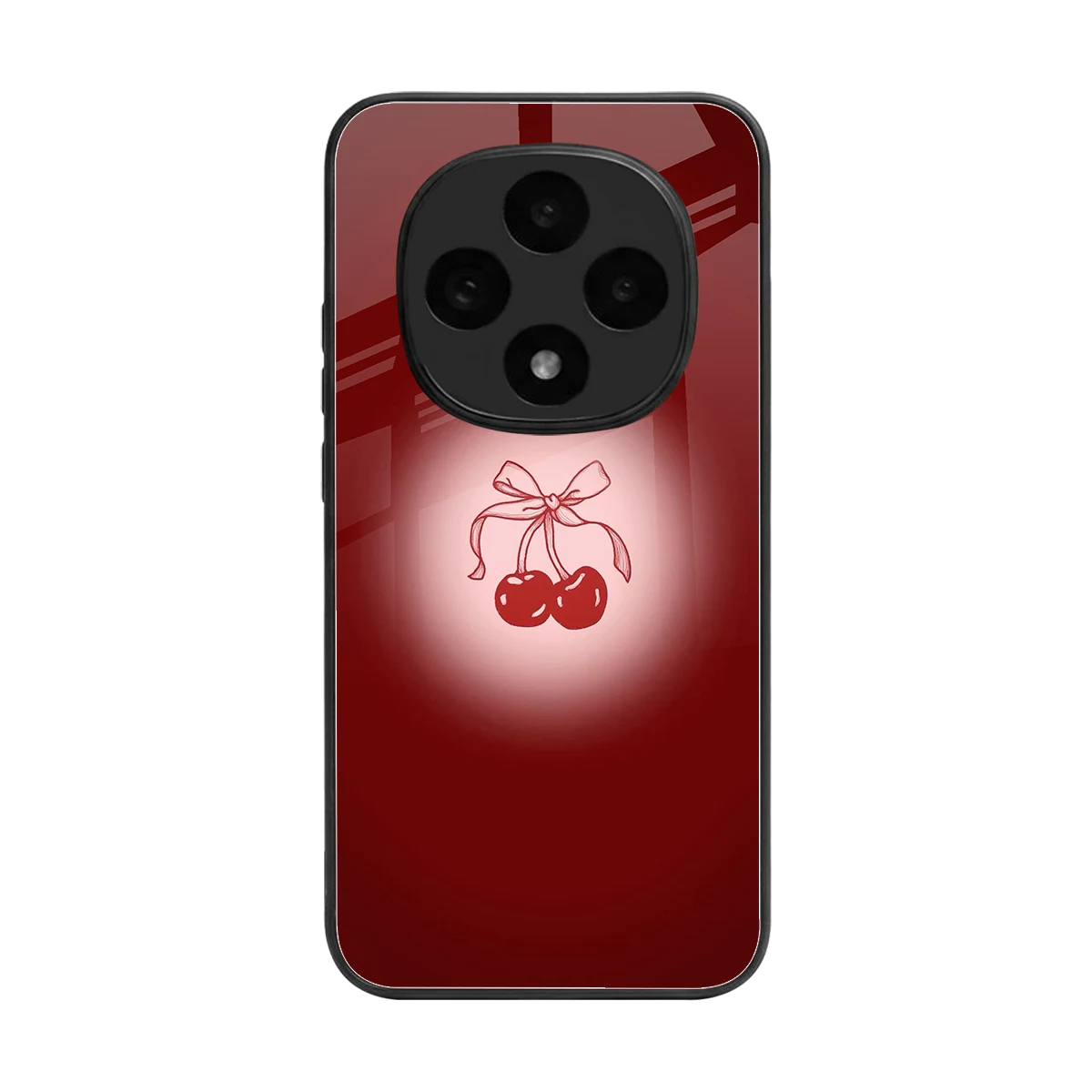 Cherry Bow back phone cover | glass case for oppo f31 pro 5g