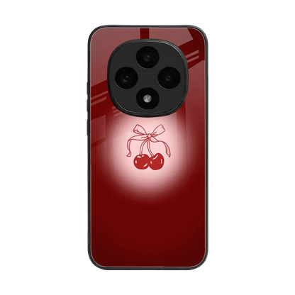 Cherry Bow back phone cover | glass case for oppo f31 pro 5g