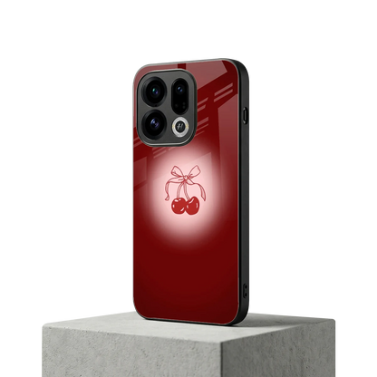 Cherry Bow oppo find x9 mobile cover | shockproof glass phone case